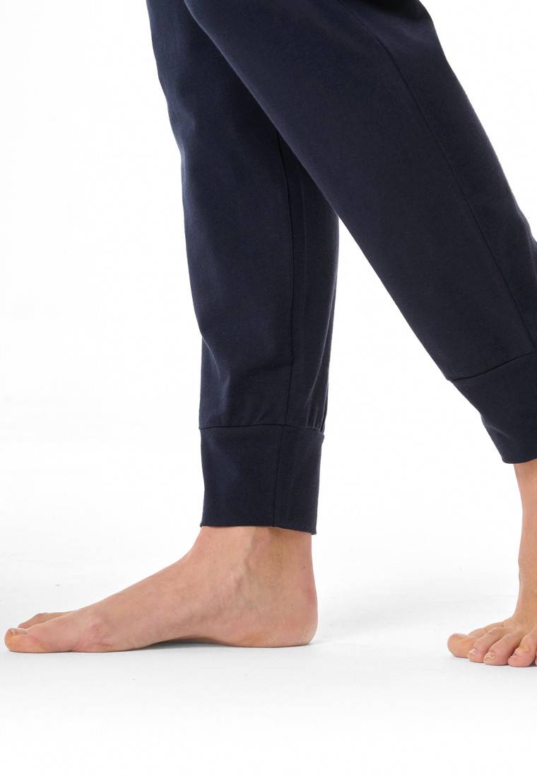 Schiesser Hose lang Bündchen dunkelblau - Mix+Relax Letzte 2 Tage