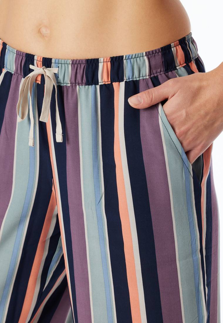 Schiesser Hose lang Webware Streifen multicolor - Mix+Relax Zeitbegrenzte Promotion