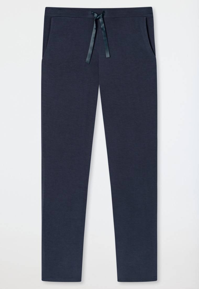 Schiesser Hose lang/extra-lang Modal blau - Mix+Relax Bis zu 50% Rabatt