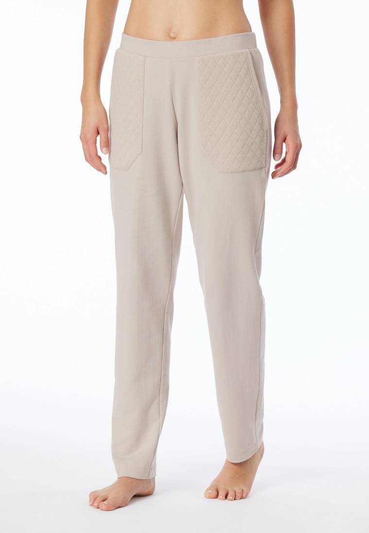 Schiesser Hose lang Jersey-Quiltstoff und Sweatware beige - Mix+Relax Bis zu 65% Rabatt