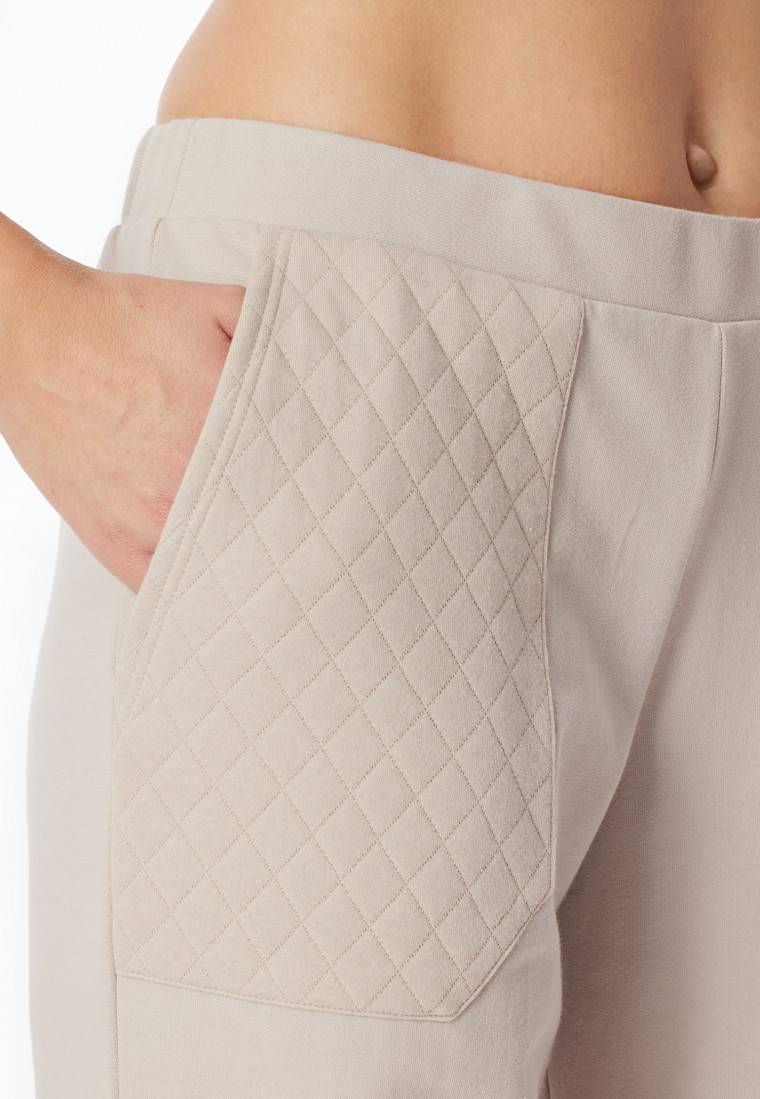 Schiesser Hose lang Jersey-Quiltstoff und Sweatware beige - Mix+Relax Bis zu 65% Rabatt