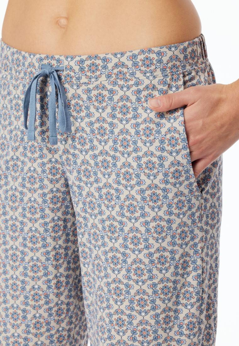 Schiesser Hose 3/4-lang multicolor gemustert - Mix+Relax Nur für heute