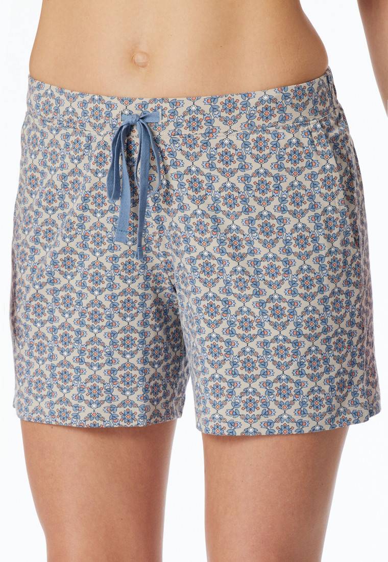 Schiesser Hose kurz multicolor gemustert - Mix+Relax Super Rabatt