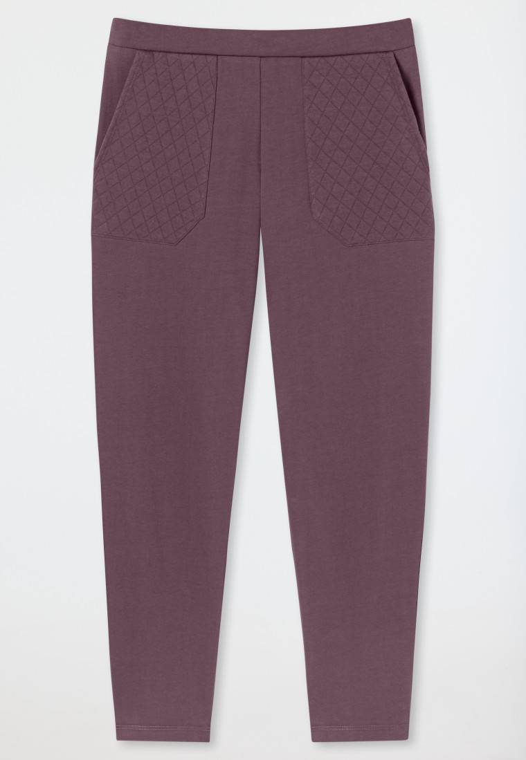 Schiesser Hose lang Jersey-Quiltstoff und Sweatware malve - Mix+Relax Riesige Rabatte