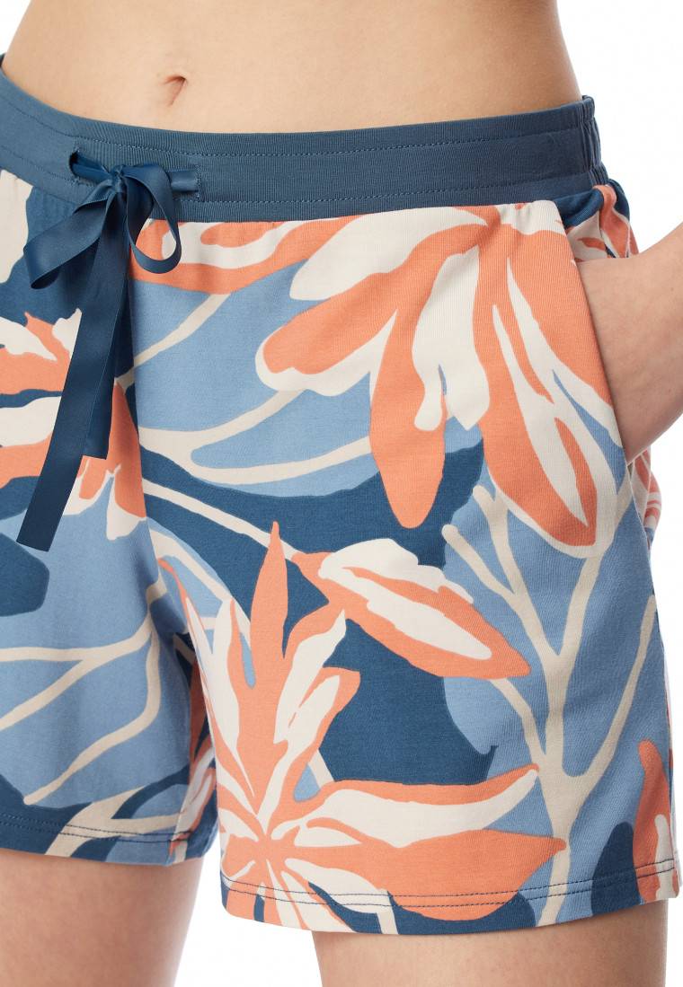 Schiesser Hose kurz Blumen multicolor - Mix+Relax Clearance-Verkauf