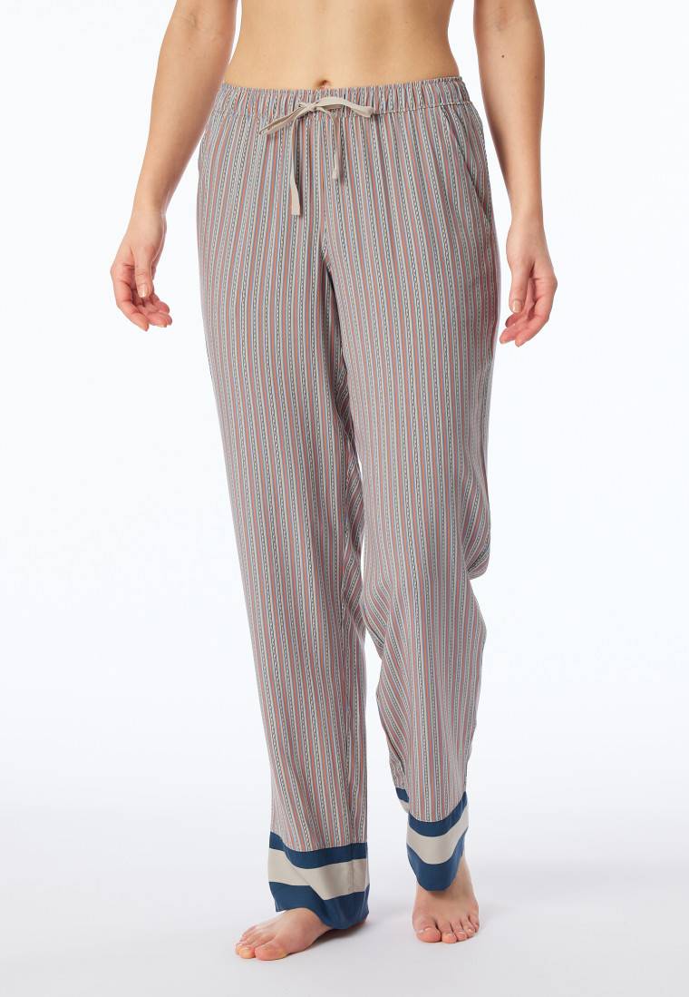 Schiesser Hose lang Webware Streifen multicolor - Mix+Relax Speichern exportieren