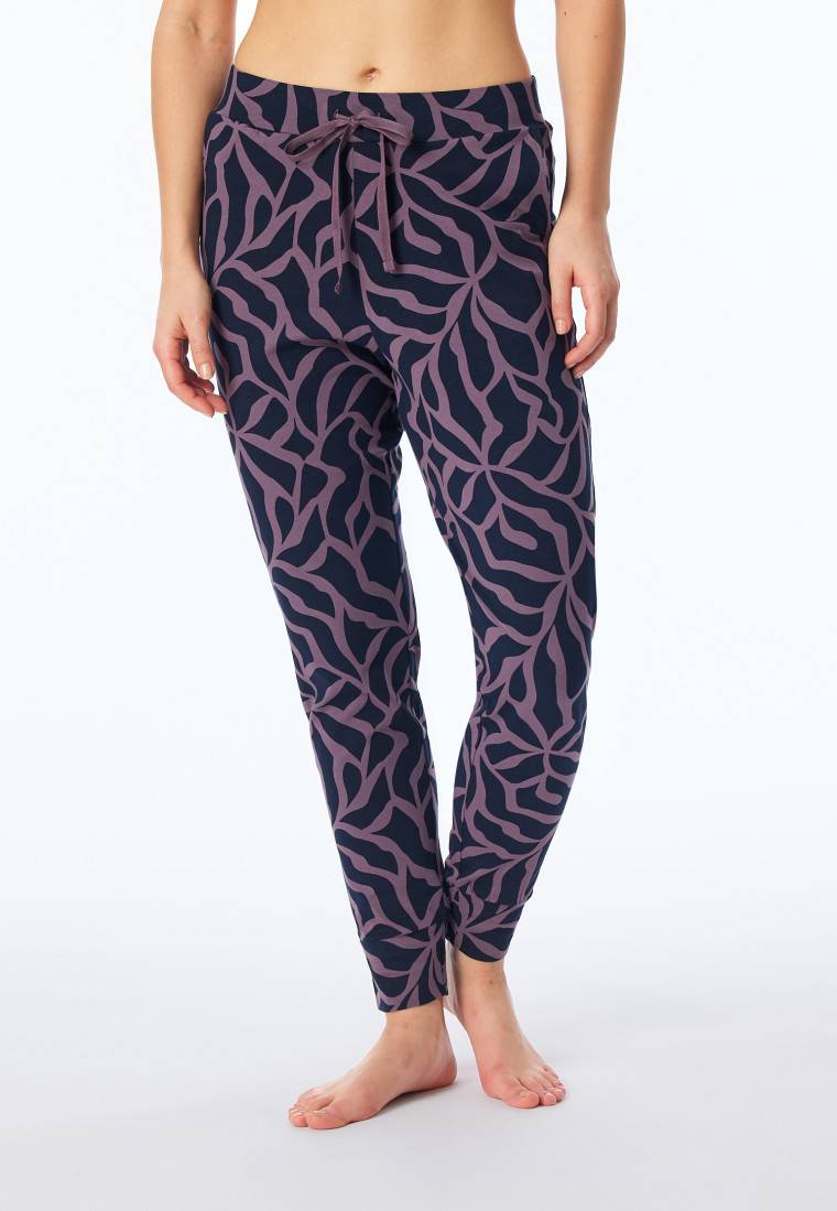 Schiesser Hose lang Bündchen multicolor gemustert - Mix+Relax Black Friday Preise