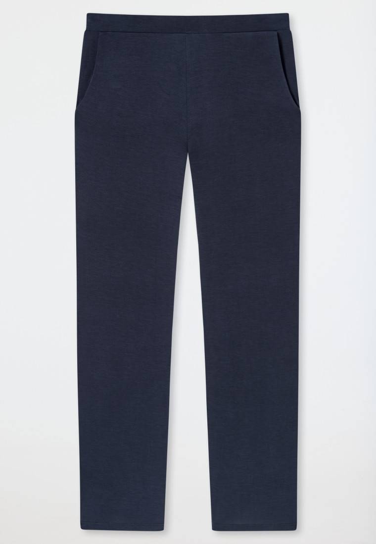 Schiesser Loungehose lang Modal Marlene-Schnitt blau - Mix+Relax zollfrei