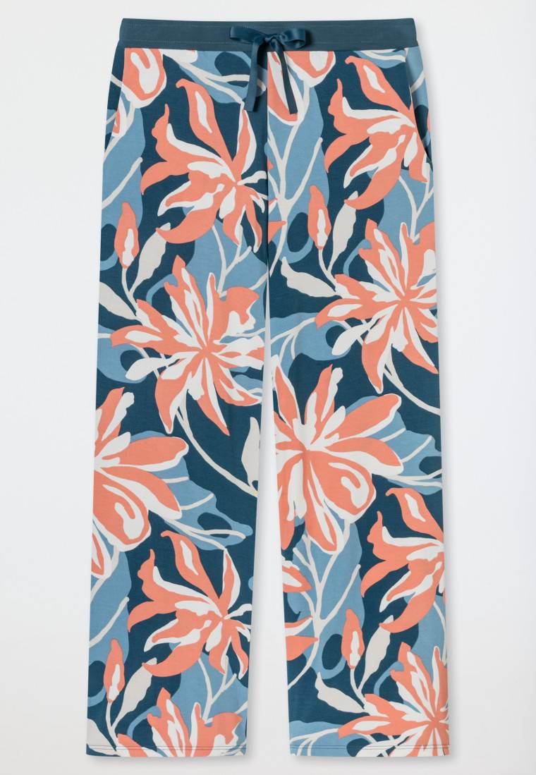 Schiesser Hose lang Blumen multicolor - Mix+Relax Schlussverkauf