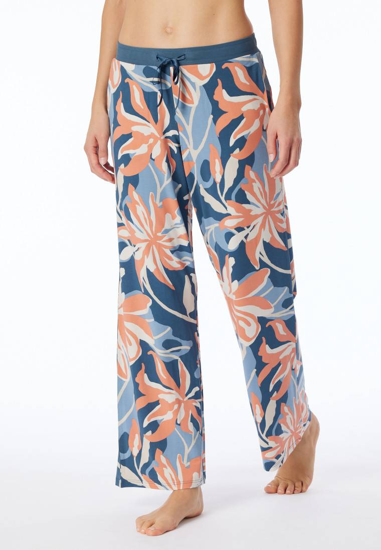 Schiesser Hose lang Blumen multicolor - Mix+Relax Schlussverkauf