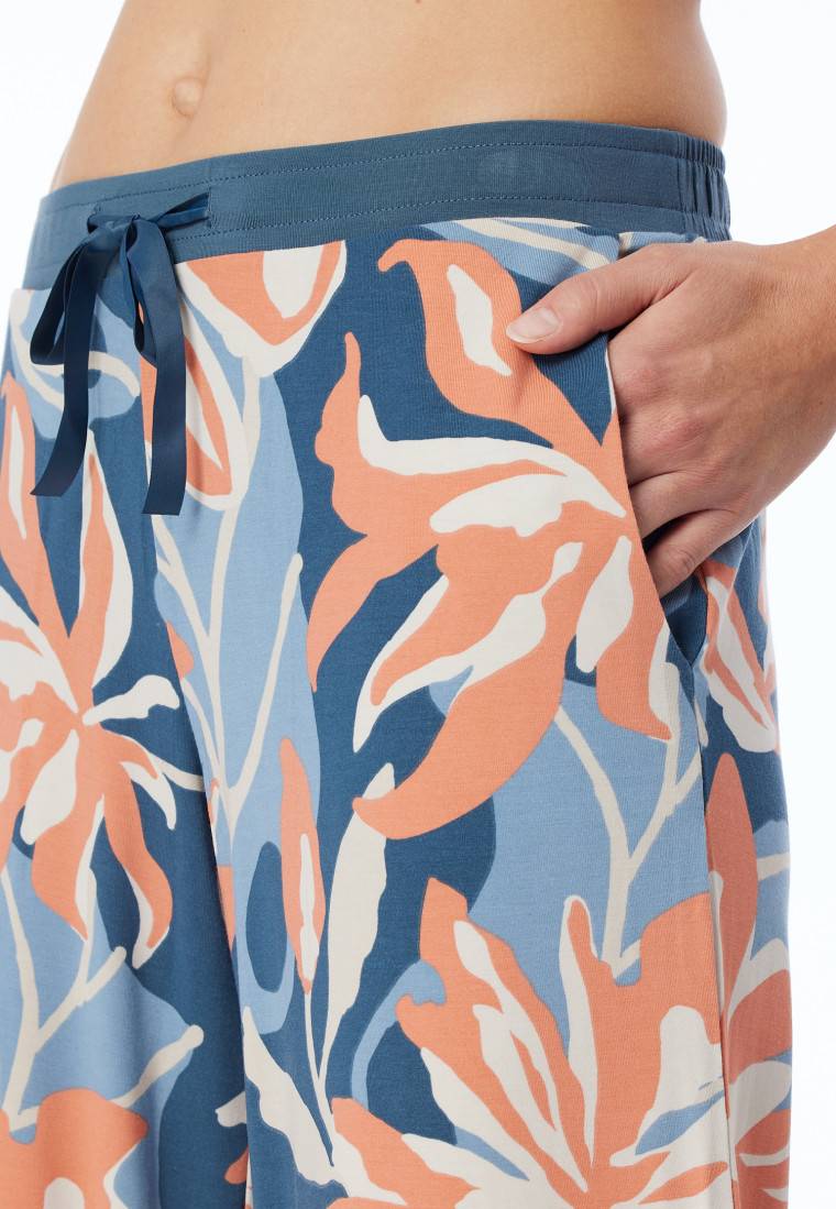 Schiesser Hose lang Blumen multicolor - Mix+Relax Schlussverkauf