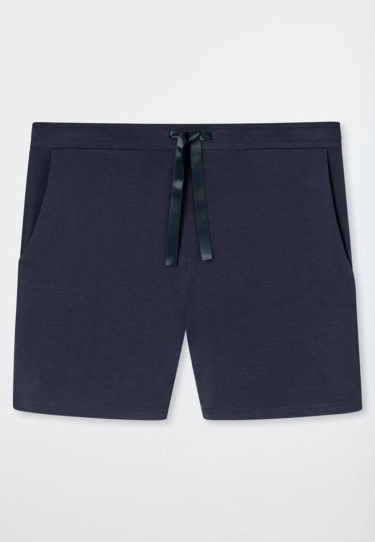 Schiesser Hose kurz Modal blau - Mix+Relax Blitzverkäufe