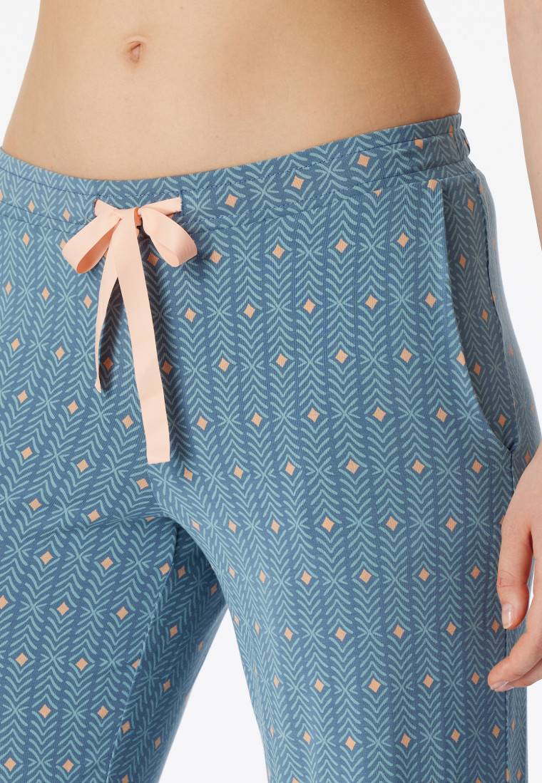 Schiesser Loungehose lang Modal Grafikprint multicolor - Mix+Relax Kostenloser Versand