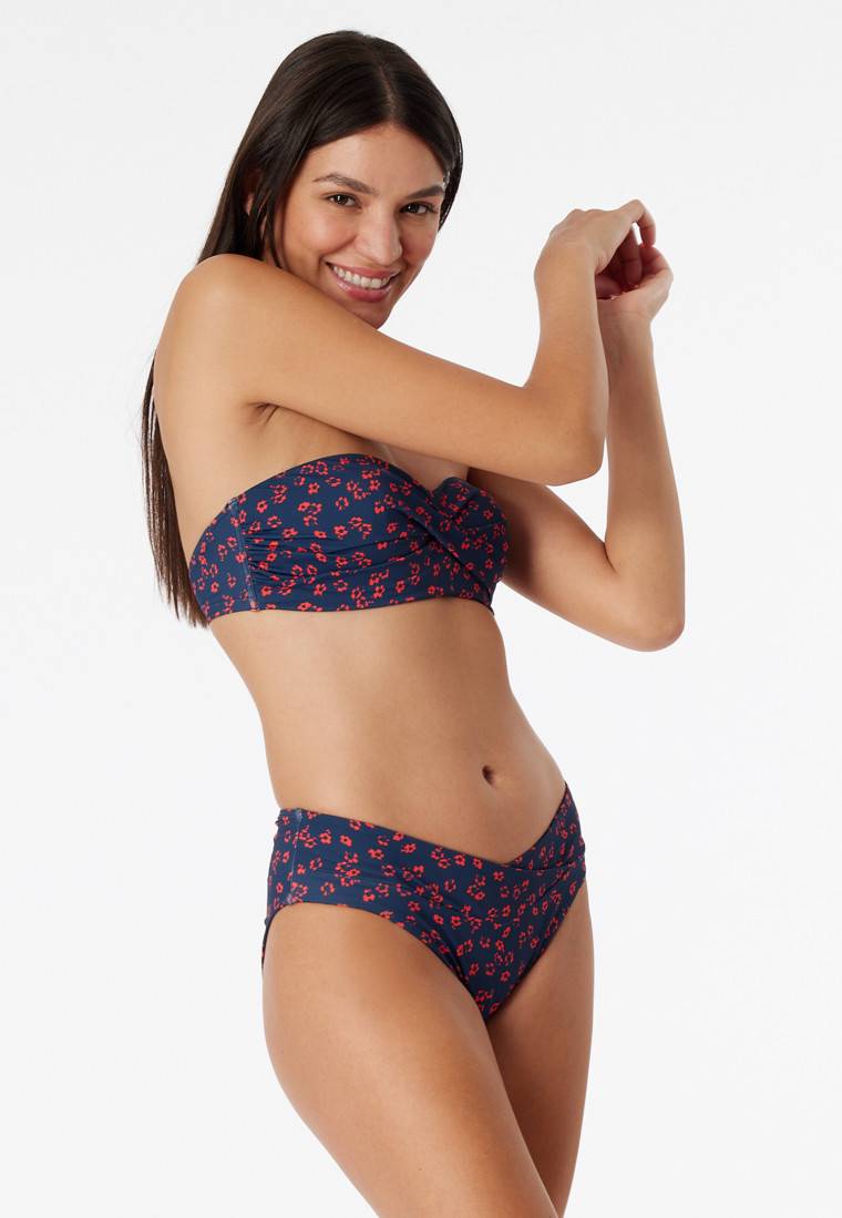Schiesser Midi-Bikinislip V-Form Blumenprint multicolor - Aqua Mix & Match Flash Sale
