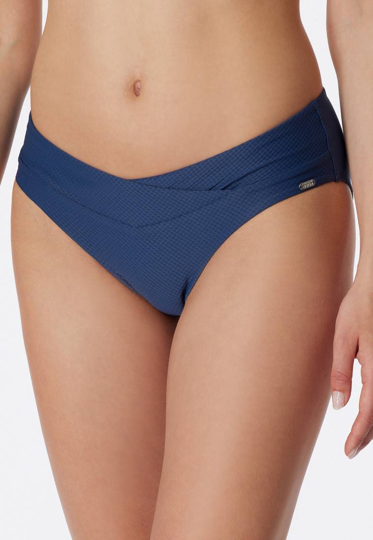 Schiesser Midi-Bikinislip V-Form blau - Aqua Mix & Match Online Shopping