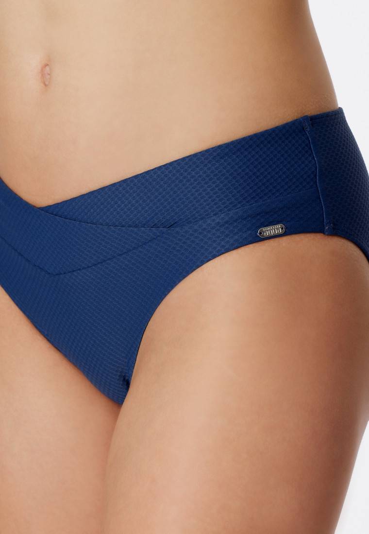 Schiesser Midi-Bikinislip V-Form blau - Aqua Mix & Match Online Shopping