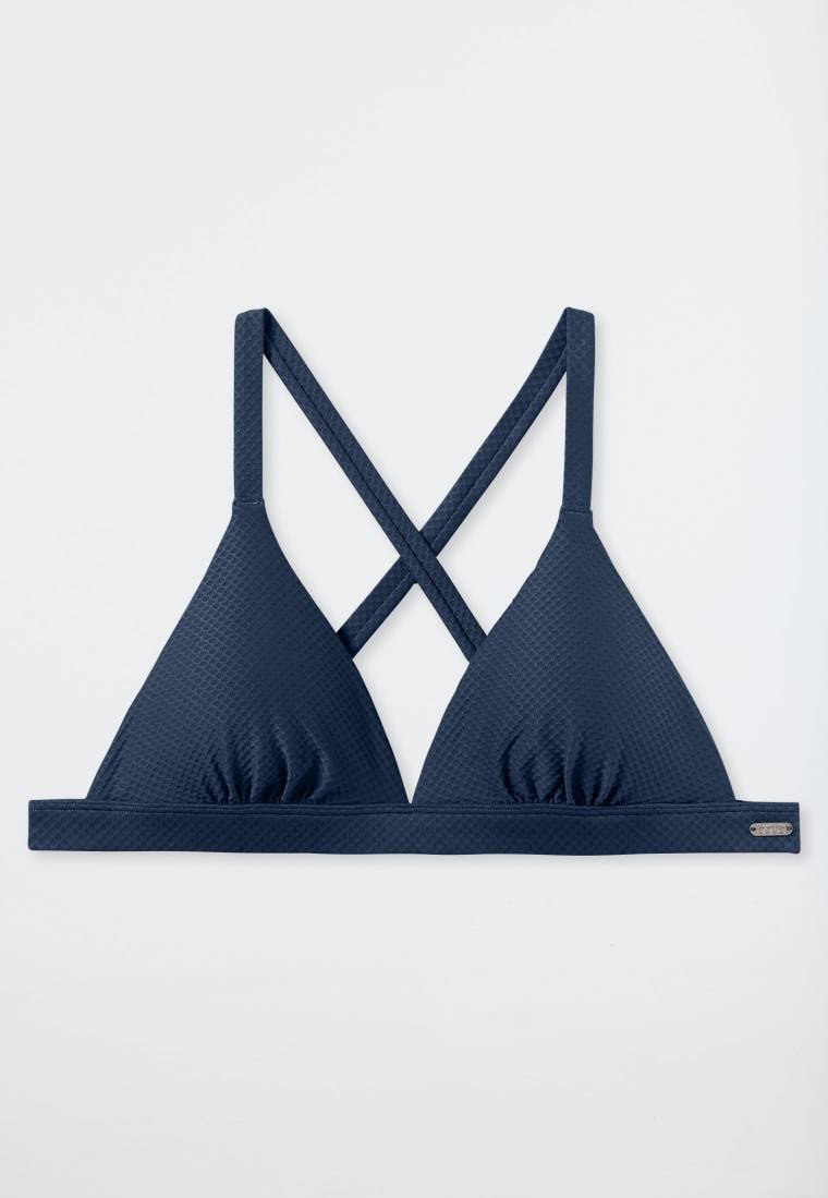 Schiesser Bikini Triangel-Top herausnehmbare Pads variable Träger blau - Aqua Mix & Match Osterangebot