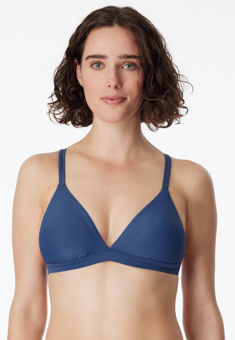 Schiesser Bikini Triangel-Top herausnehmbare Pads variable Träger blau - Aqua Mix & Match Osterangebot