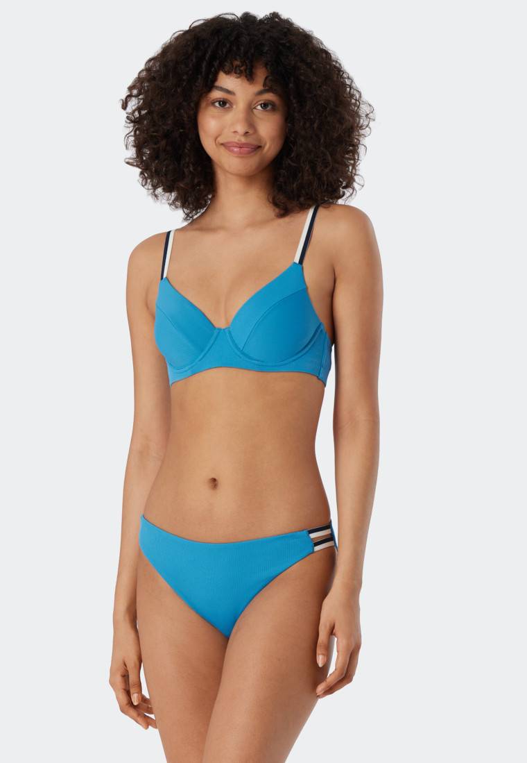 Schiesser Bügel-Bikini-Set variable Träger Mini-Slip Ripp-Optik aquarium - Underwater Heißer Verkauf