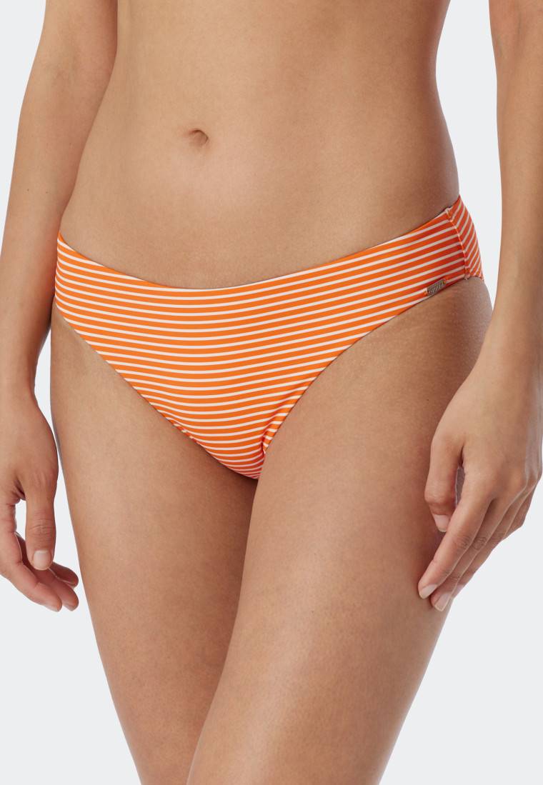 Schiesser Mini-Bikinislip Streifen orange - Mix & Match Reflections Blitzangebot