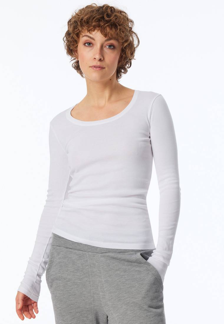 Schiesser Shirt langarm weiß - Revival Berta Kauf eins, bekomm eins gratis