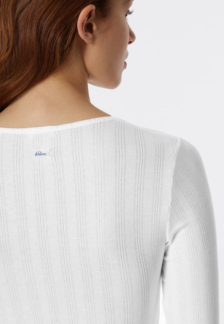 Schiesser Shirt langarm weiß - Revival Agathe Tägliche Deals