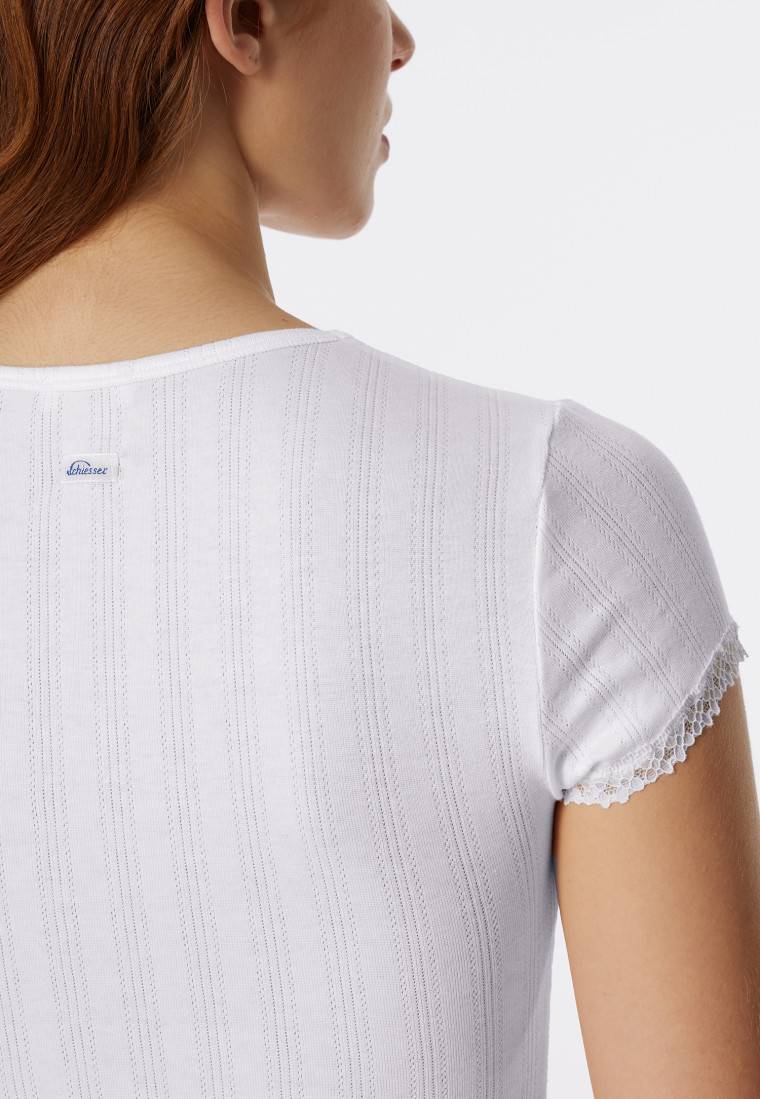 Schiesser Shirt kurzarm weiß - Revival Agathe VIP-Rabatte