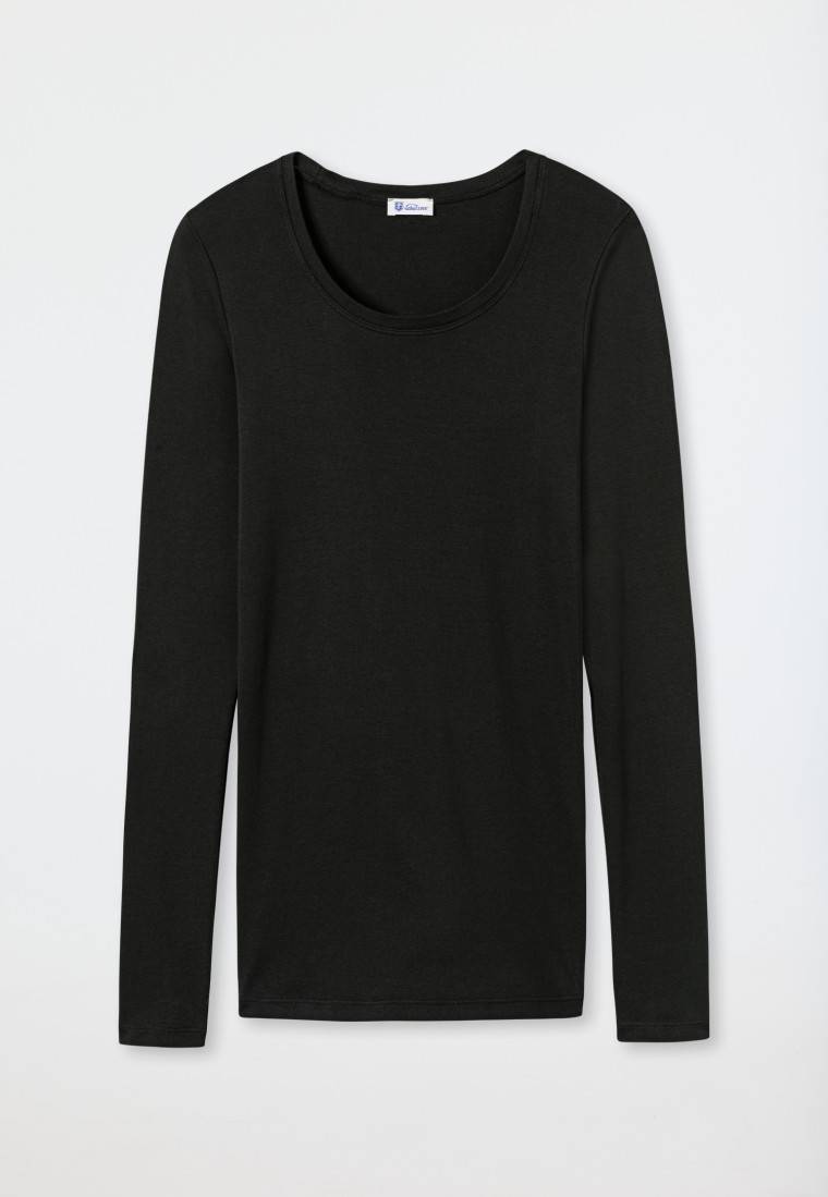Schiesser Shirt langarm schwarz - Revival Berta Kostenlose Rückgabe