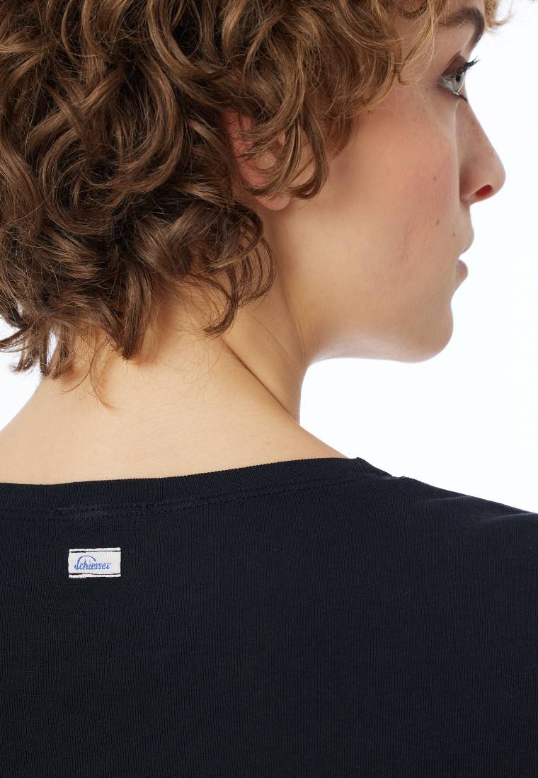 Schiesser Shirt langarm schwarz - Revival Berta Kostenlose Rückgabe