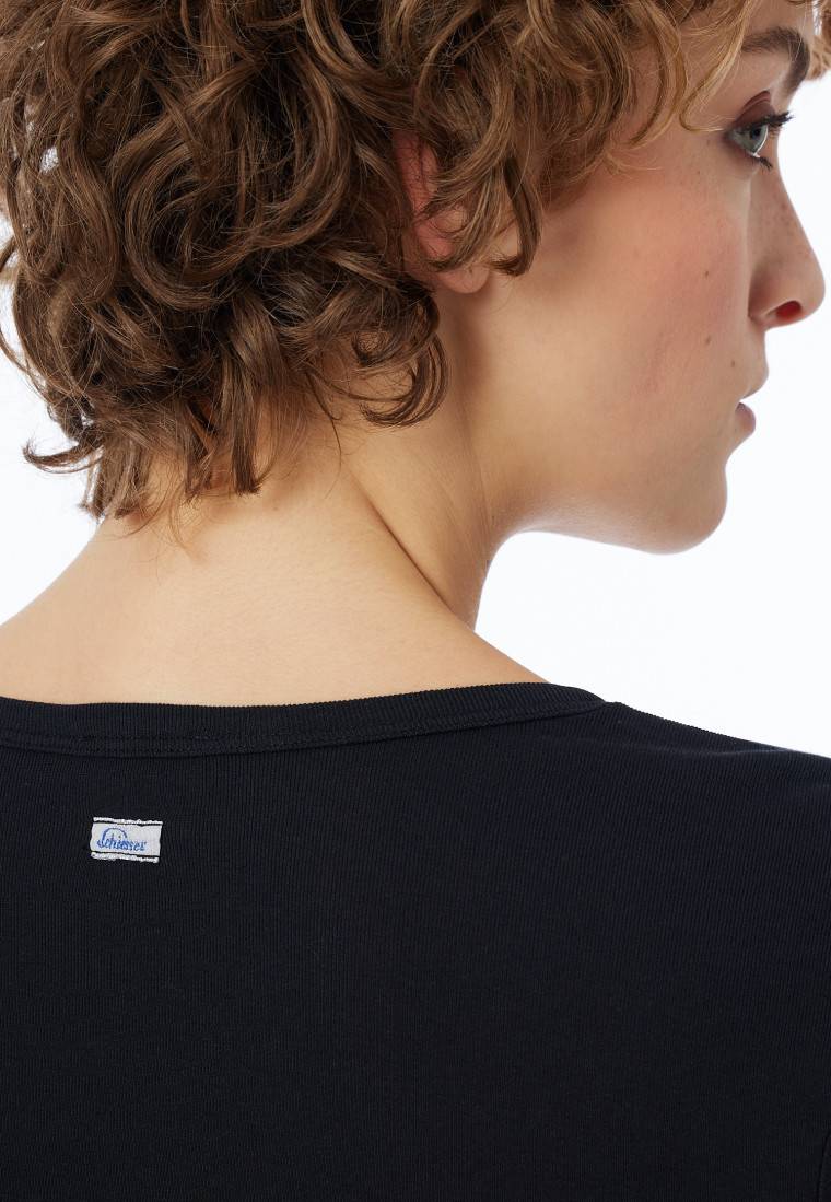 Schiesser Shirt langarm schwarz - Revival Berta Begrenzte Freigabe