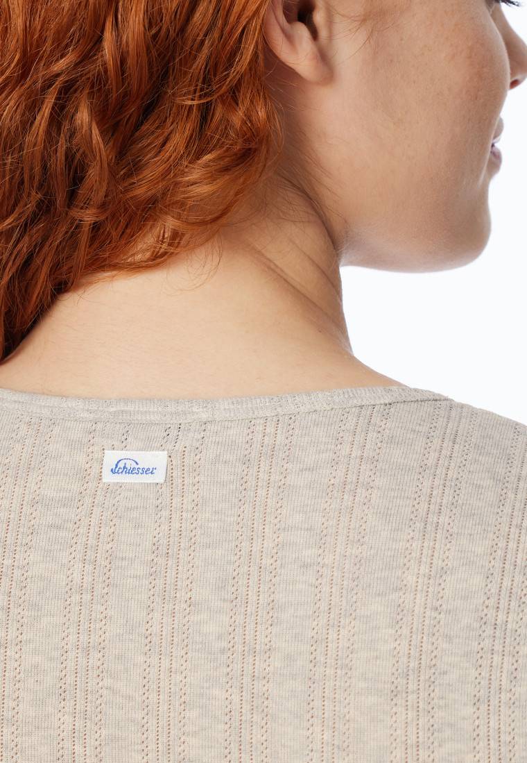 Schiesser Shirt kurzarm grau meliert - Revival Agathe JETZT KAUFEN