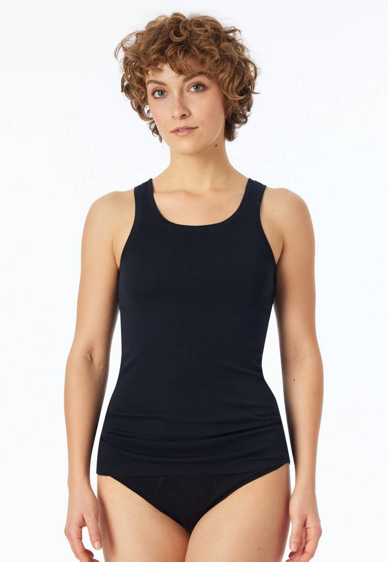 Schiesser Top schwarz - Revival Berta Nur für heute