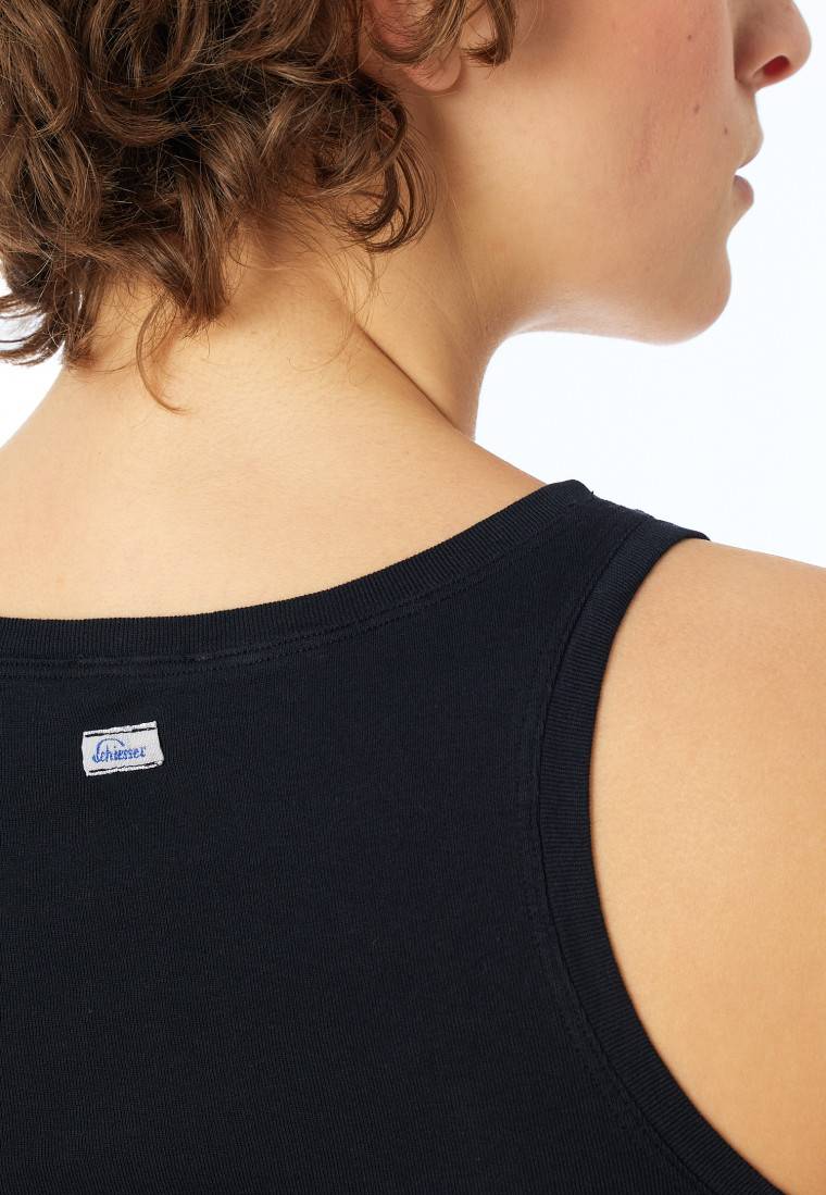 Schiesser Top schwarz - Revival Berta Nur für heute