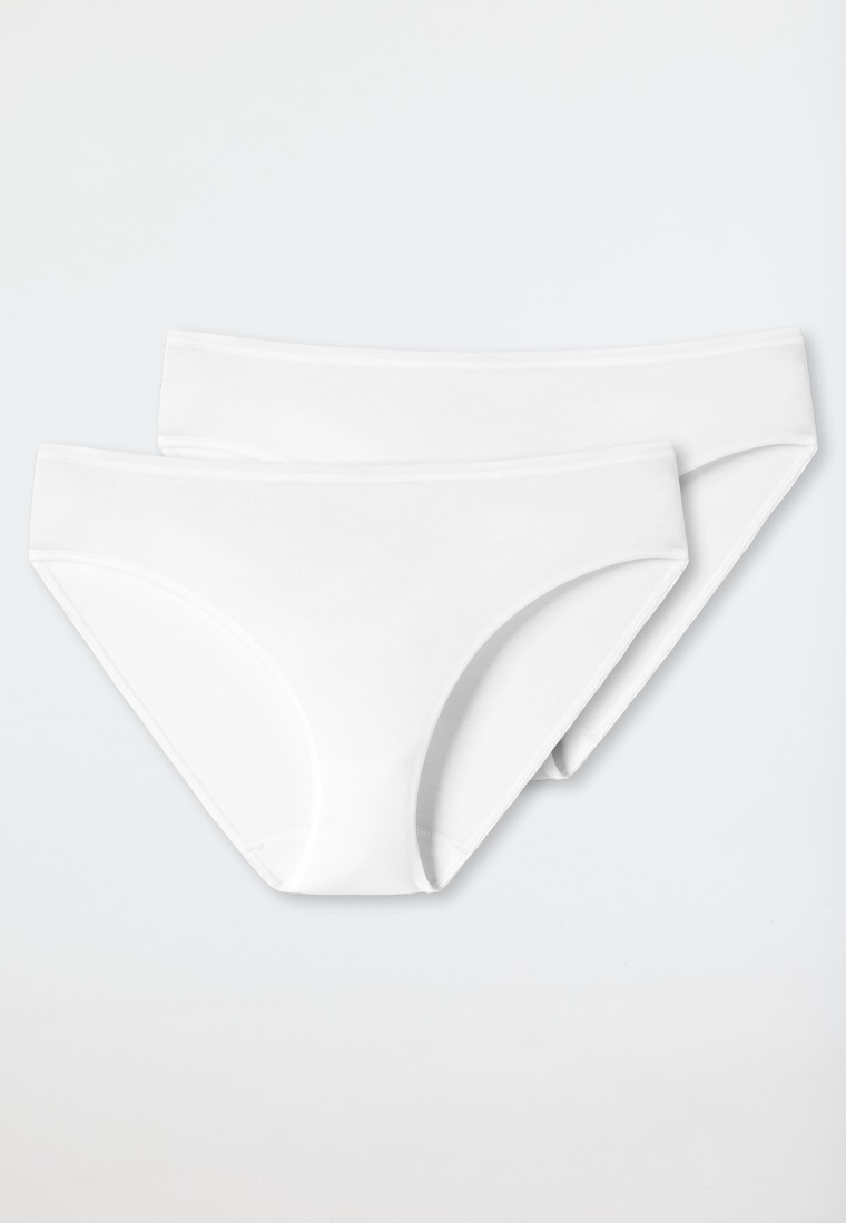 Schiesser Tai-Slips 2er-Pack Organic Cotton weiß - 95/5 Super Rabatt