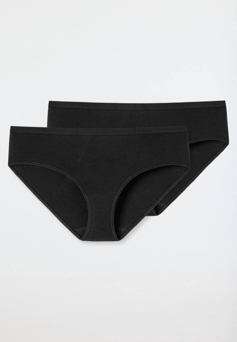 Schiesser Hipster 2er-Pack Organic Cotton schwarz - 95/5 Riesige Rabatte