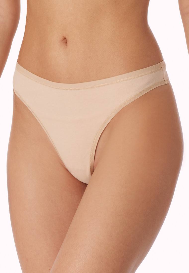 Schiesser String 2er-Pack Organic Cotton sand - 95/5 Fabrikladen