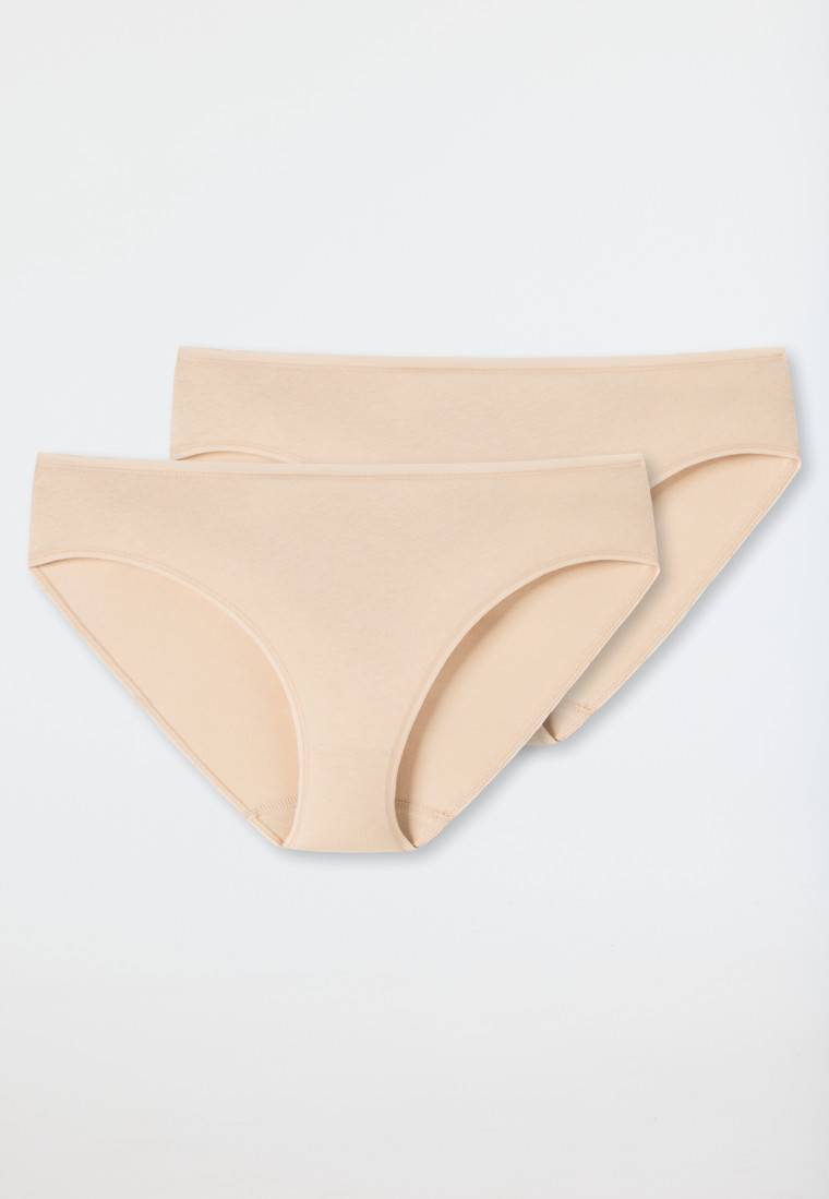Schiesser Tai-Slip 2er-Pack Organic Cotton sand - 95/5 Begrenzt auf 3 Tage
