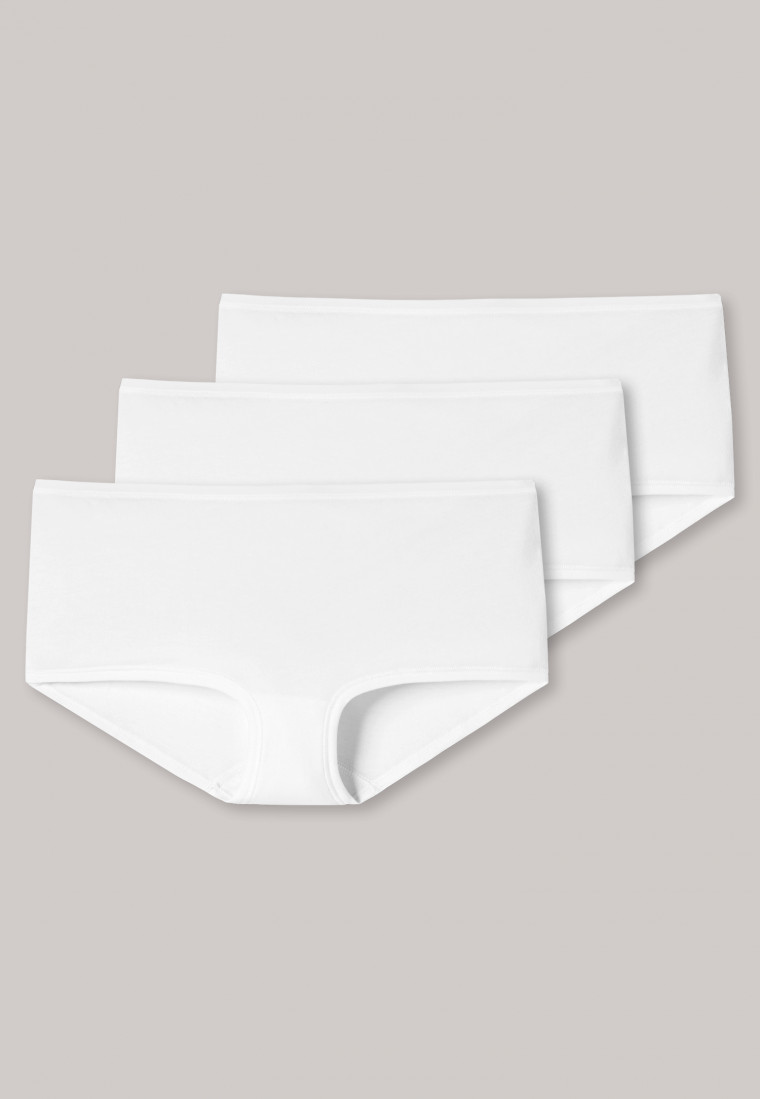 Schiesser Shorts 3er-Pack Organic Cotton weiß - 95/5 Black Friday Preise
