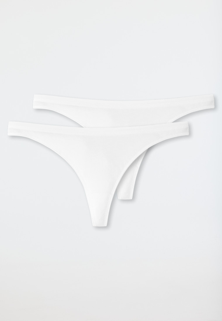Schiesser String 2er-Pack Organic Cotton weiß - 95/5 zollfrei