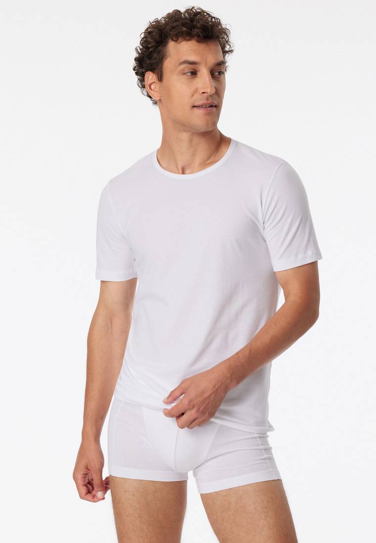 Schiesser Shirts kurzarm 2er-Pack Organic Cotton Rundhals weiß – 95/5 Flash Sale