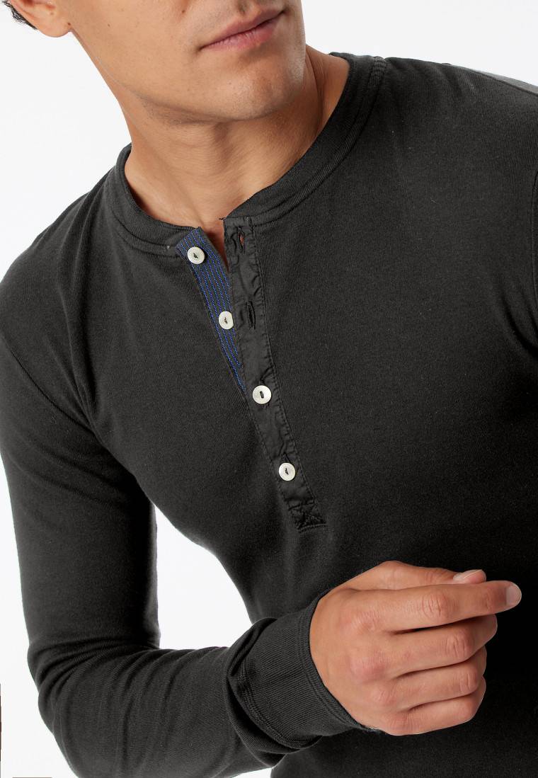 Schiesser Shirt langarm anthrazit - Revival Karl-Heinz Exklusivangebot