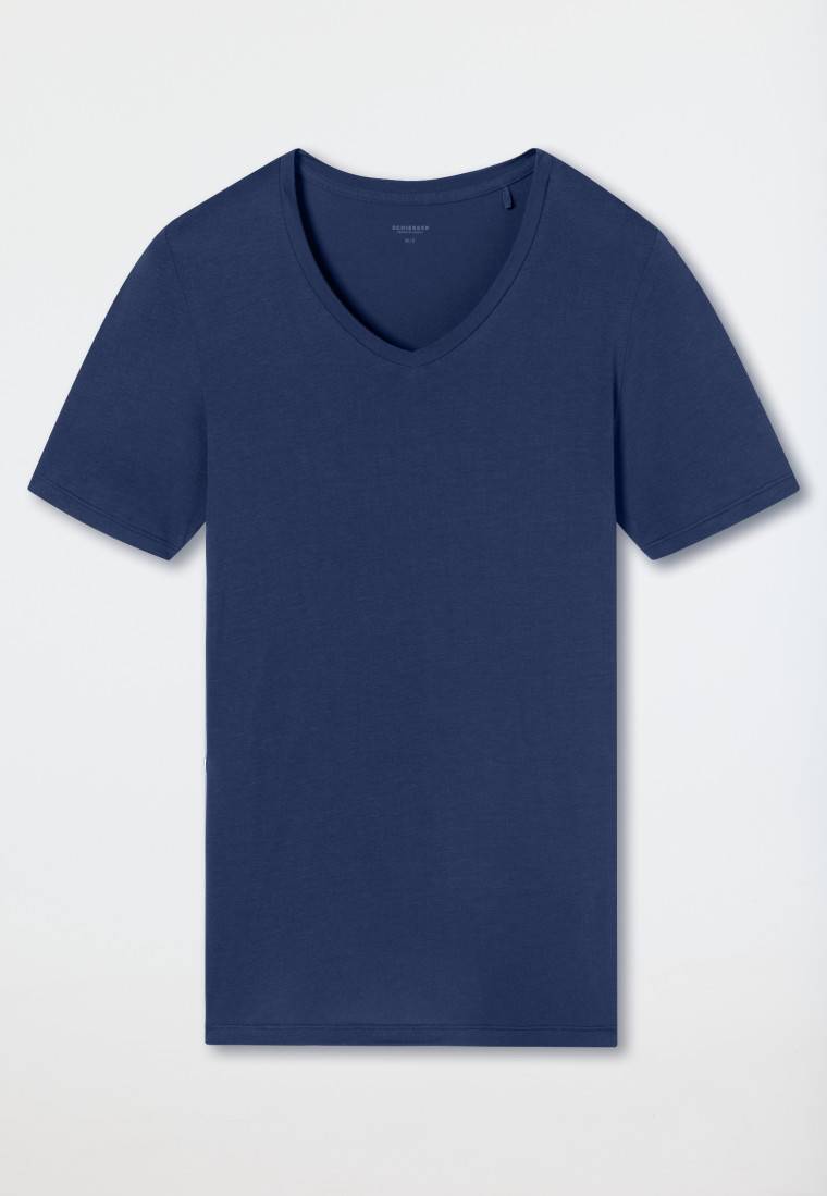 Schiesser Shirt kurzarm V-Ausschnitt admiral - Premium Modal Black Friday