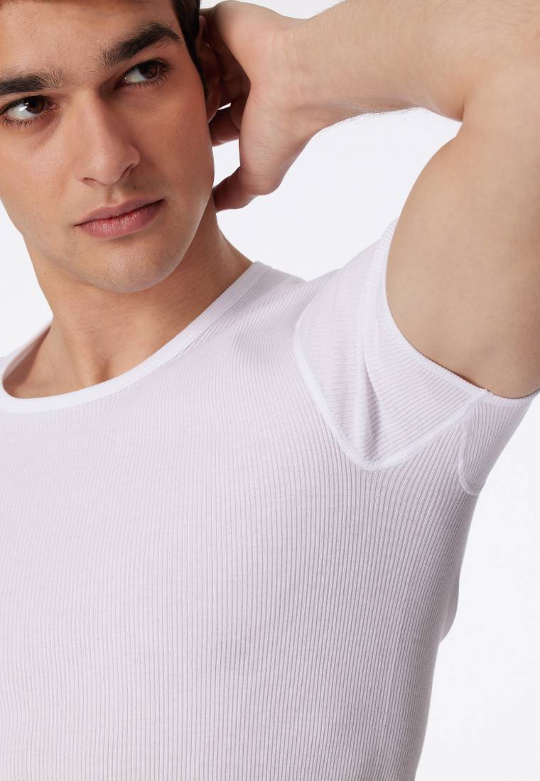 Schiesser Shirt kurzarm Doppelripp weiß - Original Classics Weihnachtsangebot