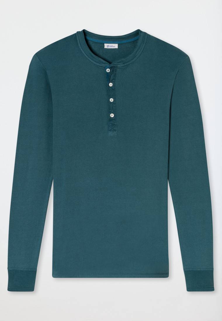 Schiesser Shirt langarm jeansblau - Revival Karl-Heinz Osterangebot