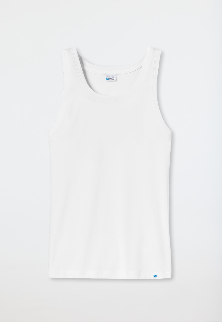 Schiesser Unterhemd weiß - Long Life Cotton Lagerräumung