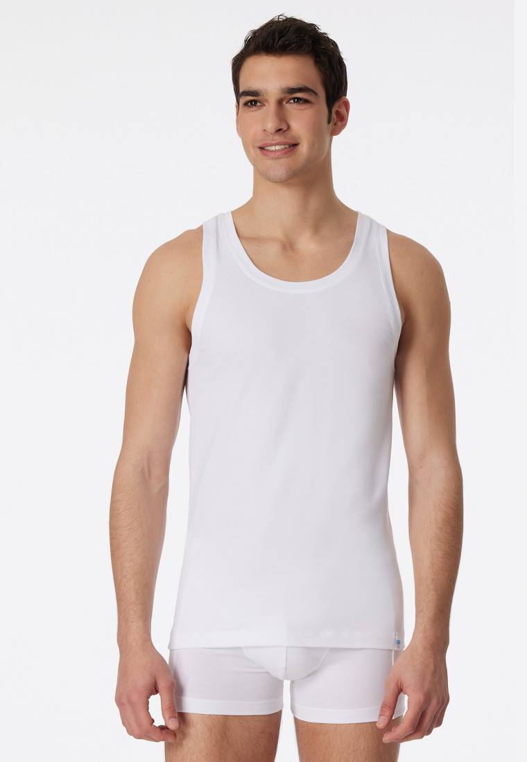 Schiesser Unterhemd weiß - Long Life Cotton Lagerräumung