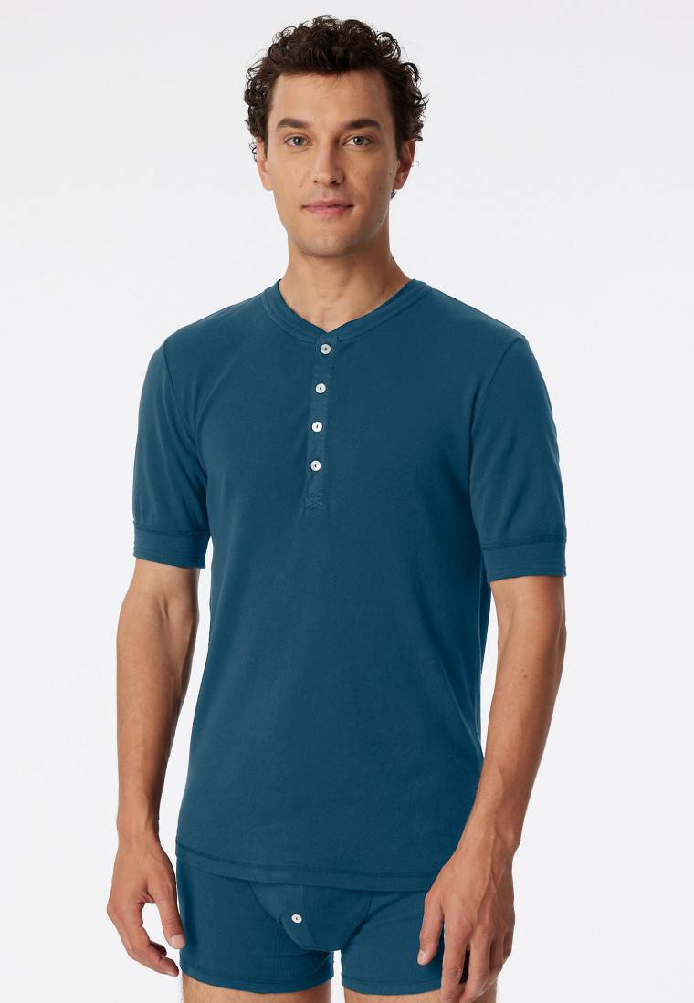 Schiesser Shirt kurzarm jeansblau - Revival Karl-Heinz Große Rabatte