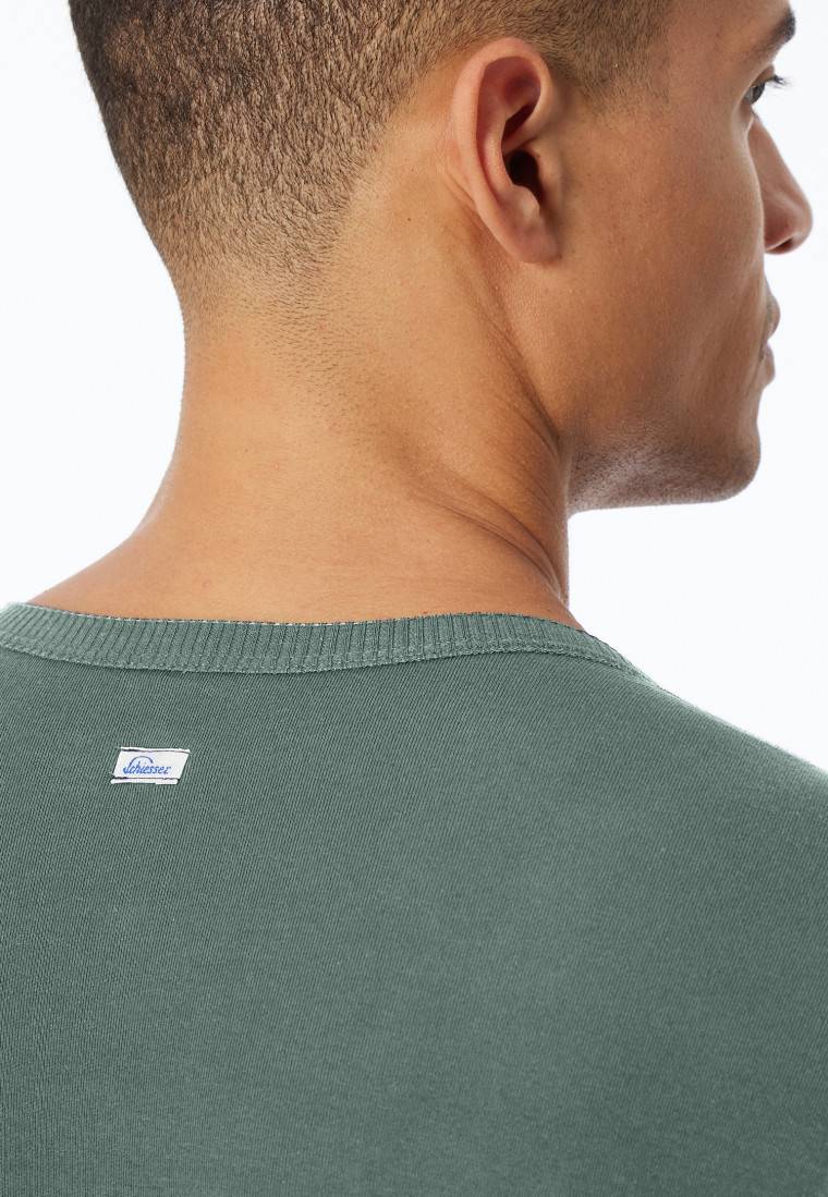 Schiesser Shirt kurzarm grün - Revival Ludwig Räumungsverkauf