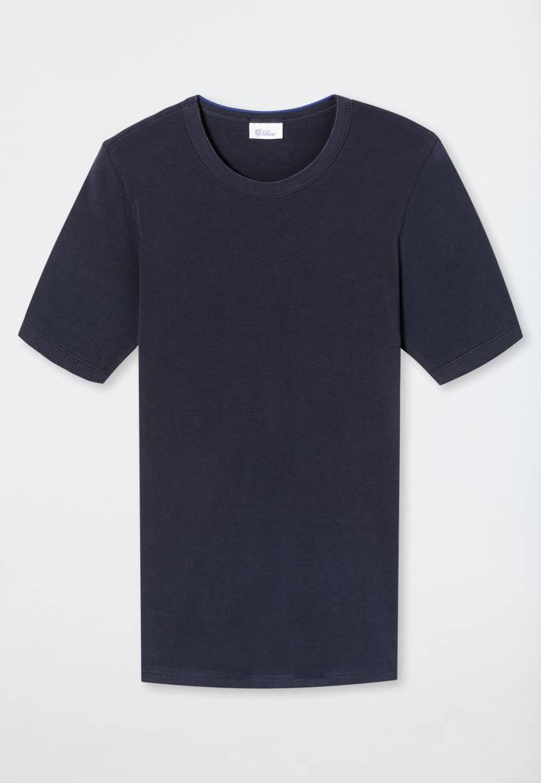 Schiesser Shirt kurzarm dunkelblau - Revival Ludwig Kauf eins, bekomm eins gratis