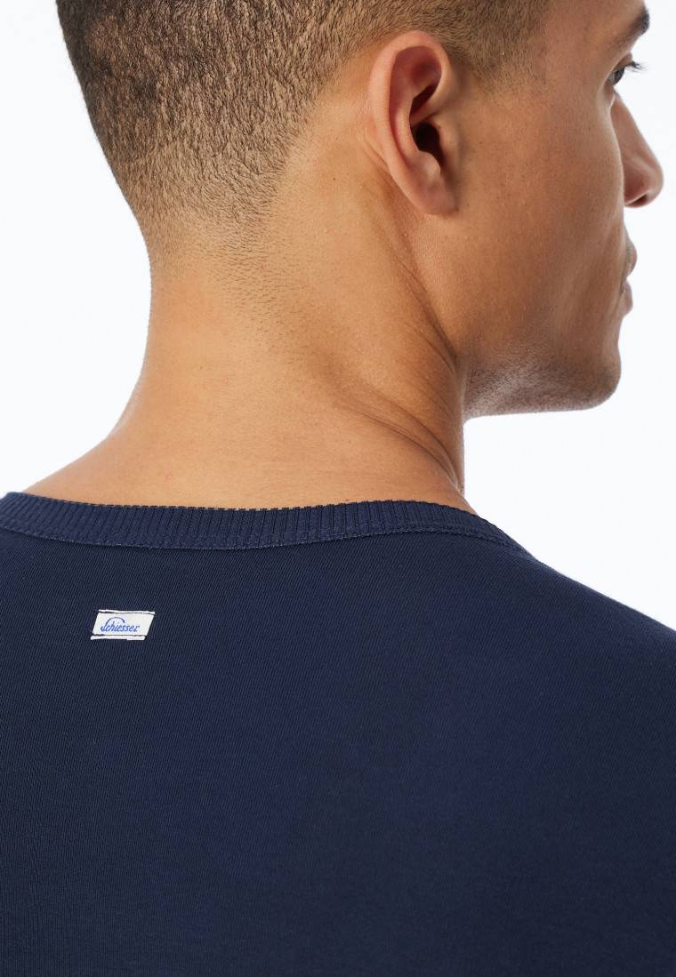 Schiesser Shirt kurzarm dunkelblau - Revival Ludwig Kauf eins, bekomm eins gratis